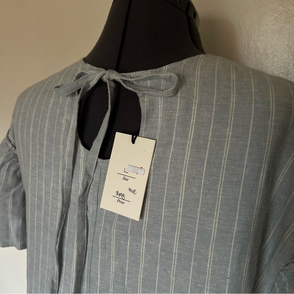 drop waist ruffle hem shift dress - local ethical sustainably made size medium - Picture 5 of 8